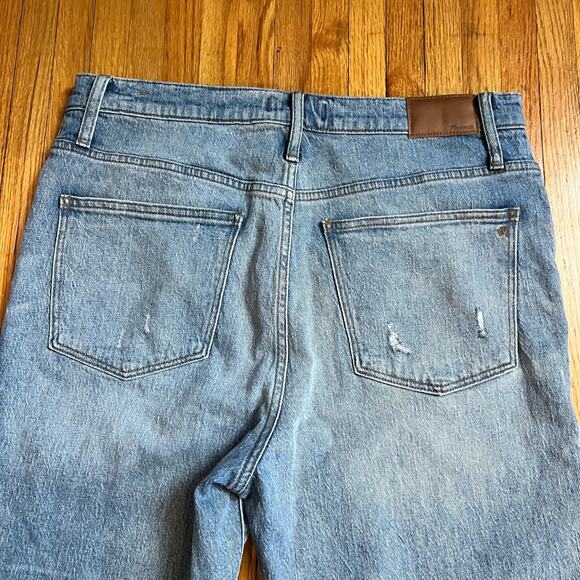 MADEWELL Jeans Womens 32 High Rise Classic Straight Denim Blue Pants - Picture 4 of 10